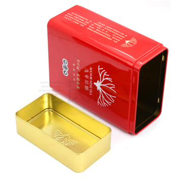 英德紅茶鐵盒，方形茶葉鐵盒包裝